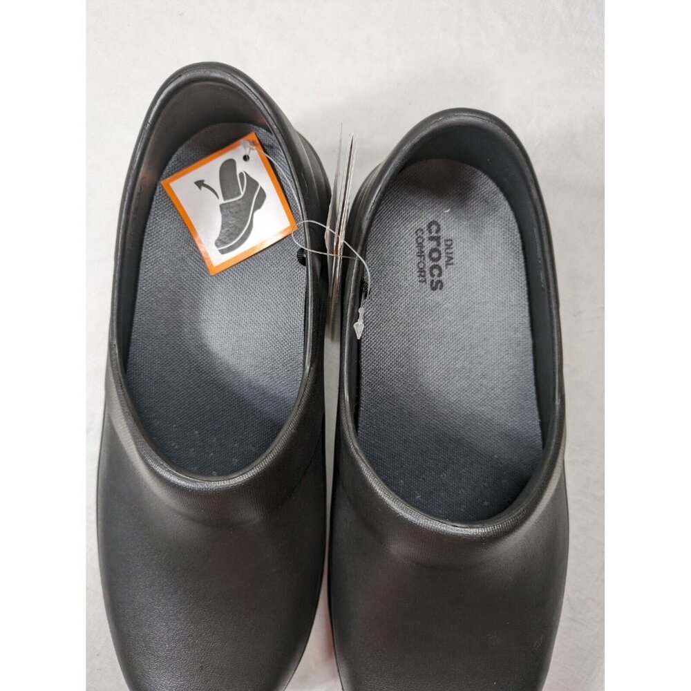 Crocs Neria Pro II Work  Shoes non slip Clogs Women's Size 10 Black Noir 900 - Picture 6 of 10